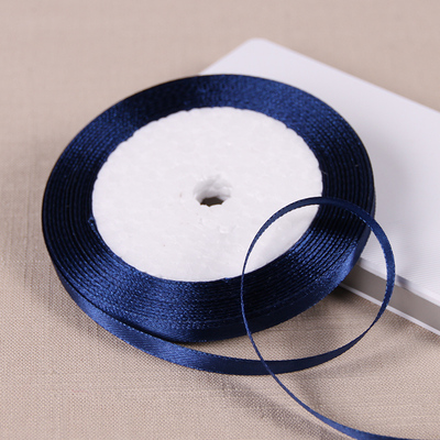 22 metros/rollo de cinta de raso de poliéster azul marino, decoración para de boda y graduación, cintas para envolver pasteles, accesorios para el cabello DIY, lazo: Latón envejecido