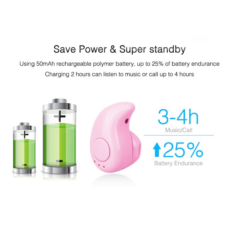 Mini Auriculares inalámbricos con Bluetooth, audífonos estéreo con manos libres y Bluetooth S530