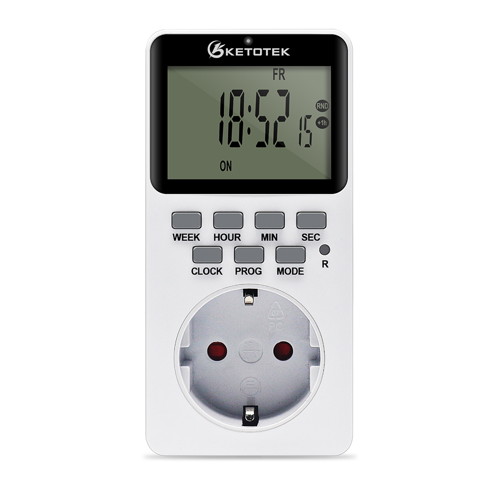 Digital Timer Switch Socket With Timer Outlet Energy Saving Kitchen Timer Week Hour Counter Programmable Socket UK/EU/US/FR Plug