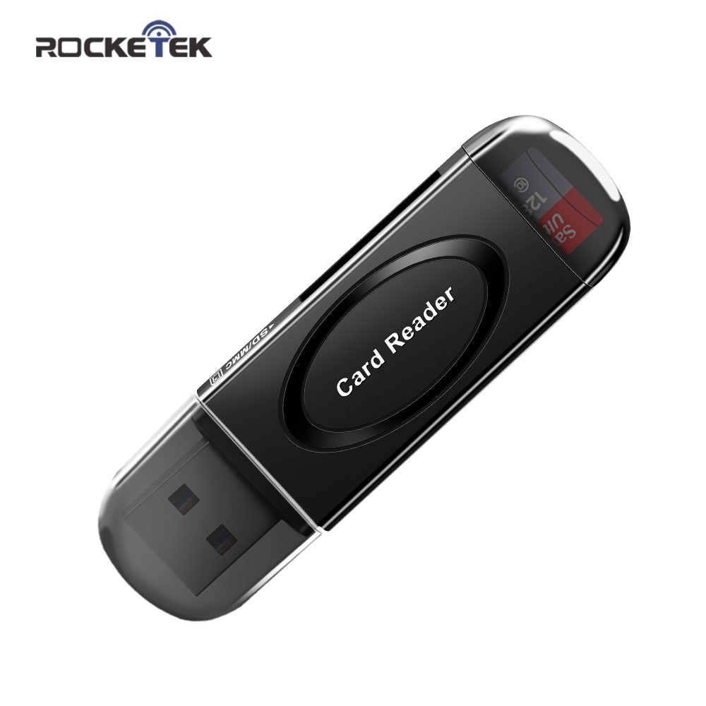 Rocketek usb 3.0 multi smart minneskortläsare otg typ c adapter mini kortläsare för micro sd/tf microsd dator bärbar dator