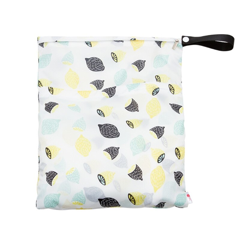 PUL – sac à couches réutilisable et étanche, pochette imprimée, sac sec et humide de voyage, 29x36cm: 4