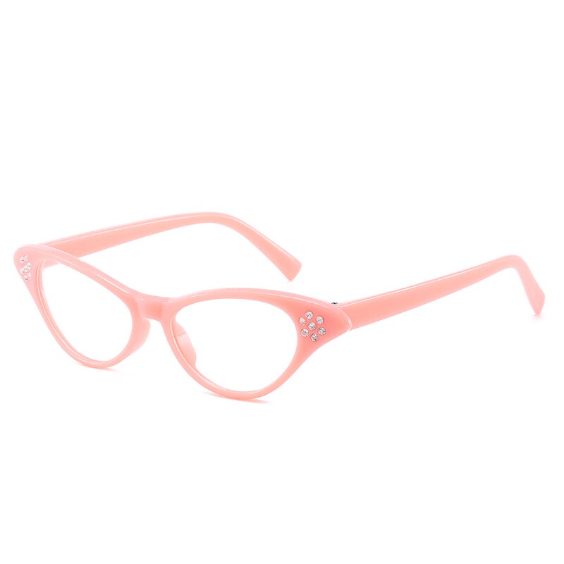 Nueva montura de gafas de ojos de gato bonitas y bonitas para mujer, gafas de para mujer, accesorios para gafas, gafas miopía con prescripción para Miopía: 13-BJ5201EYE-C6