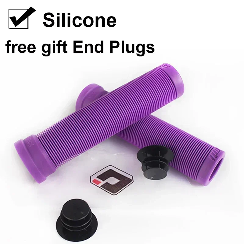 ODI Bicycle Handlebar Grips Antislip Silicone Cycling Cuffs Mountain Bike Bar End Plugs Grip Cap BMX Mtb Folding Bike Parts: Navy Blue