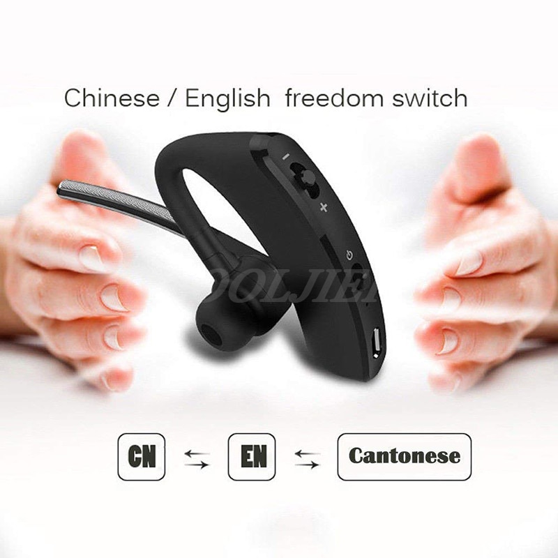 COOLJIER V8S Business Bluetooth Headset Car Bluetooth Handsfree Wireless bluetooth Earphone with Mic for iPhone Xiaomi Samsung