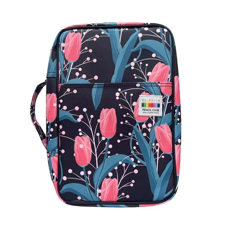Trousse à crayons à 300 fentes, fournitures scolaires, sac à stylos de grande capacité, boîte de rangement de papeterie pour filles, pochette d'art, accessoires: Bourgogne