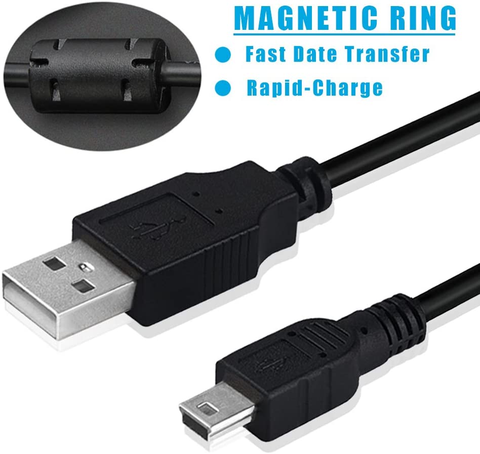 2Pcs Pack PS3 Controller Ladegerät Ladekabel Sync Kabel, 3M 10ft Mini USB Charge und Spielen Kabel für PS Bewegen/PS3/PS3 Dünne