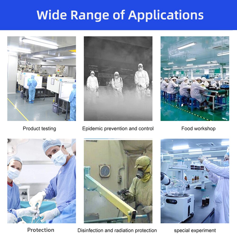 Anti epidemic Bacterial Prevent Droplets Protective Suit Waterproof Disposable Safety Protection Clothing Hazmat Suit