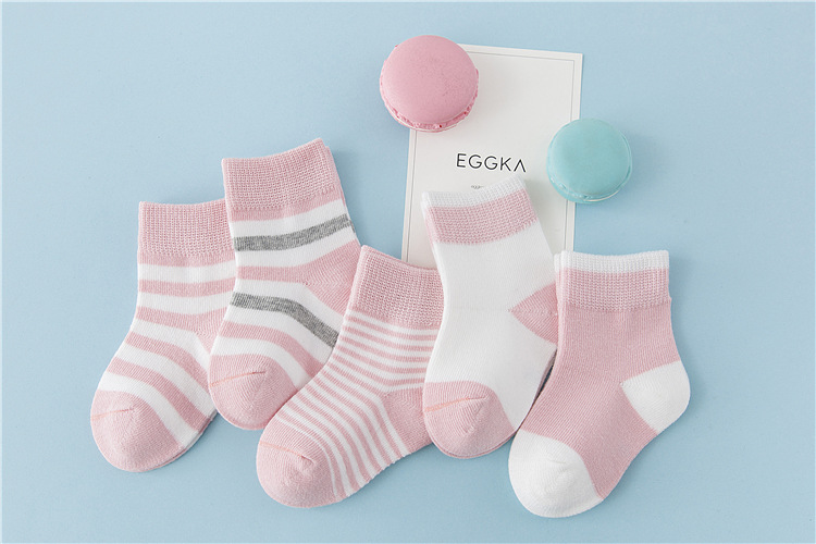 5 paires de chaussettes bébé printemps et automne chaussettes en coton modèles d'explosion dans le tube hommes et femmes chaussettes coréennes mignonnes enfants chaussettes: W016fense / 0-1 years old