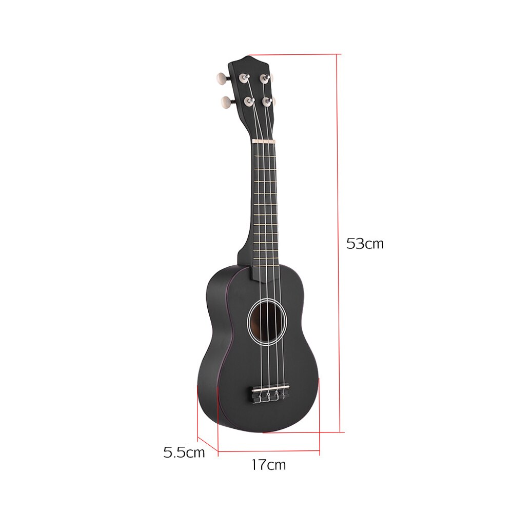 21 Inch Ukulele Colored Acoustic Soprano Ukulele Ukelele Uke Kit Basswood &amp; Bag Strap Strings Picks Tuner Musical Instruments