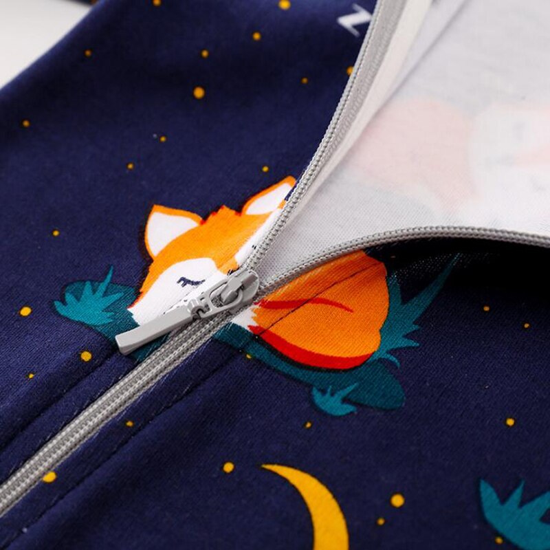 Vos Lange Mouwen Hooded Jumpsuit Voor Baby