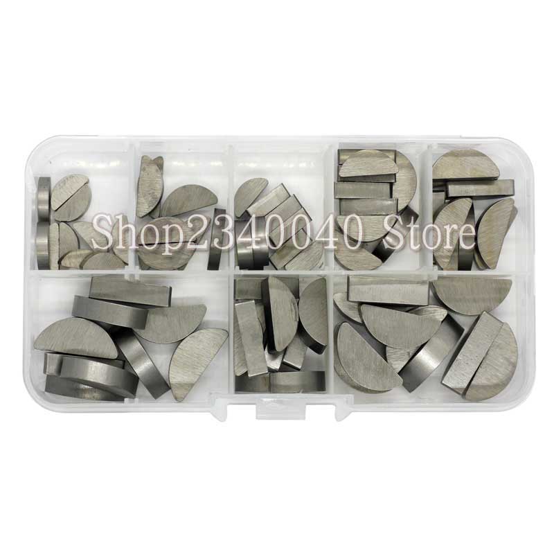 Chiavi Woodruff Albero Motore Chiavi Woodruff 80 Pezzi Chiavi Woodruff Assortimento Kit Set Diverse Dimensioni Elementi Di Fissaggio Per Industria Meccanica - 2