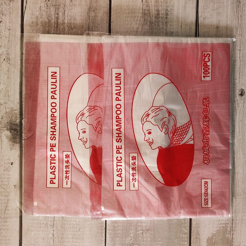 Tablier de coiffure jetable, 100 pièces, bavoir Transparent et lavable, Cape imperméable pour Salon de coiffure à domicile