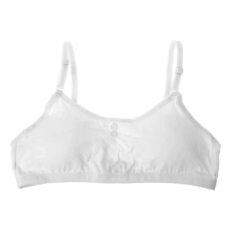 Ropa interior de algodón suave y sólido para chicas jóvenes, ropa interior transpirable para chico y adolescentes: W
