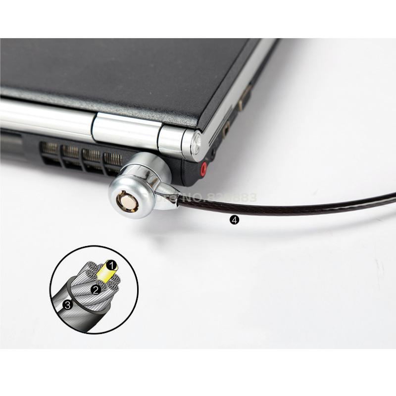 Laptop Lock Anti Diefstal Sleutel Computer Notebook Reizen Beveiliging Kabel Chain Ook Voor Fiets