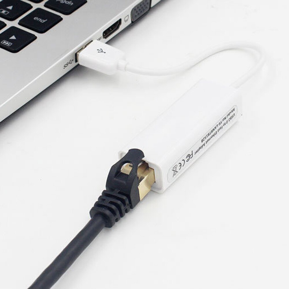 USB Ethernet Adapter 10Mbps Network Card RJ45 USB C Lan For Windows 7/8 Laptop Computer D9700 USB Wired Internet Cable