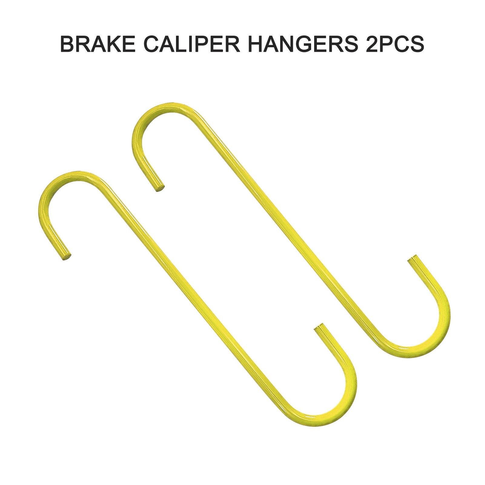 2PCS Automotive Brake Caliper Hooks with/without Rubber Tips Hangers Excellent Hanger Tool for Brake Bearing Axle&Suspension: Yellow without rubbe