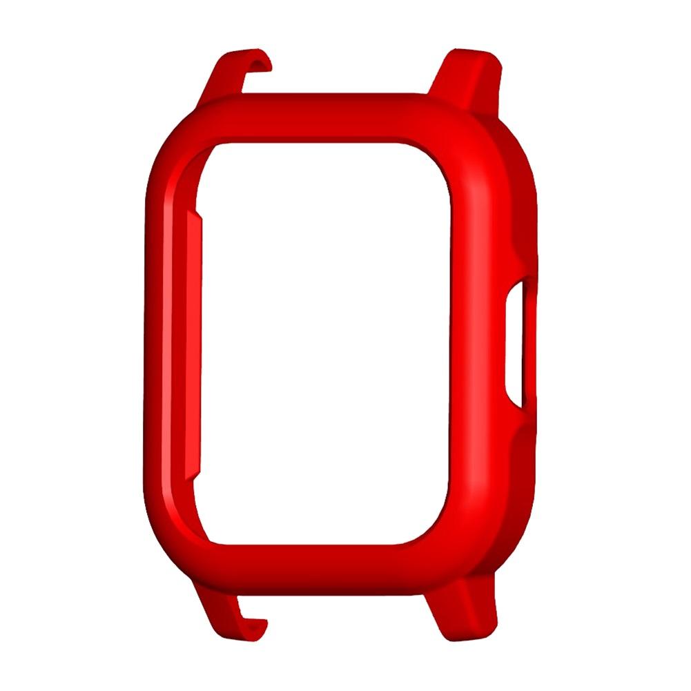Pc-fodral skyddskåpa skyddsram skal utbyte klockfodral för haylou  ls02 smart klocka tillbehör bumper: Röd