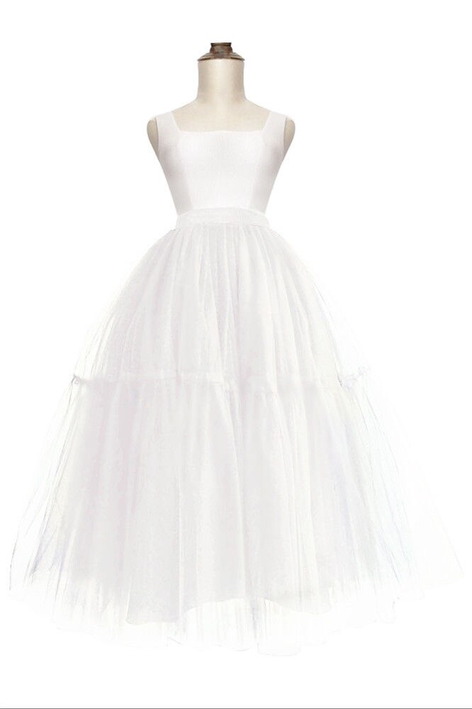 Schwarz Lange Hochzeit Petticoat Tüll Felsen Brautkleid Ballkleid Unterrock Hochzeit Zubehör: Weiß