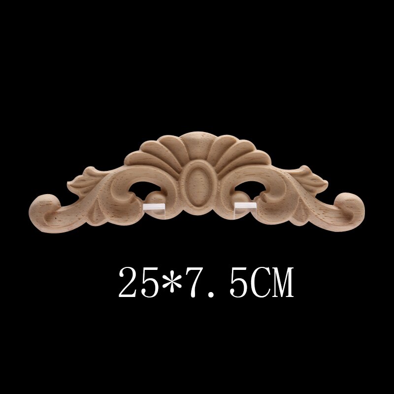Europese Decal Houtsnijwerk Massief Houten Deur Hart Bloem Home Decoratie Retail En Hout Mouldings Hout Applique Muren: C47-5