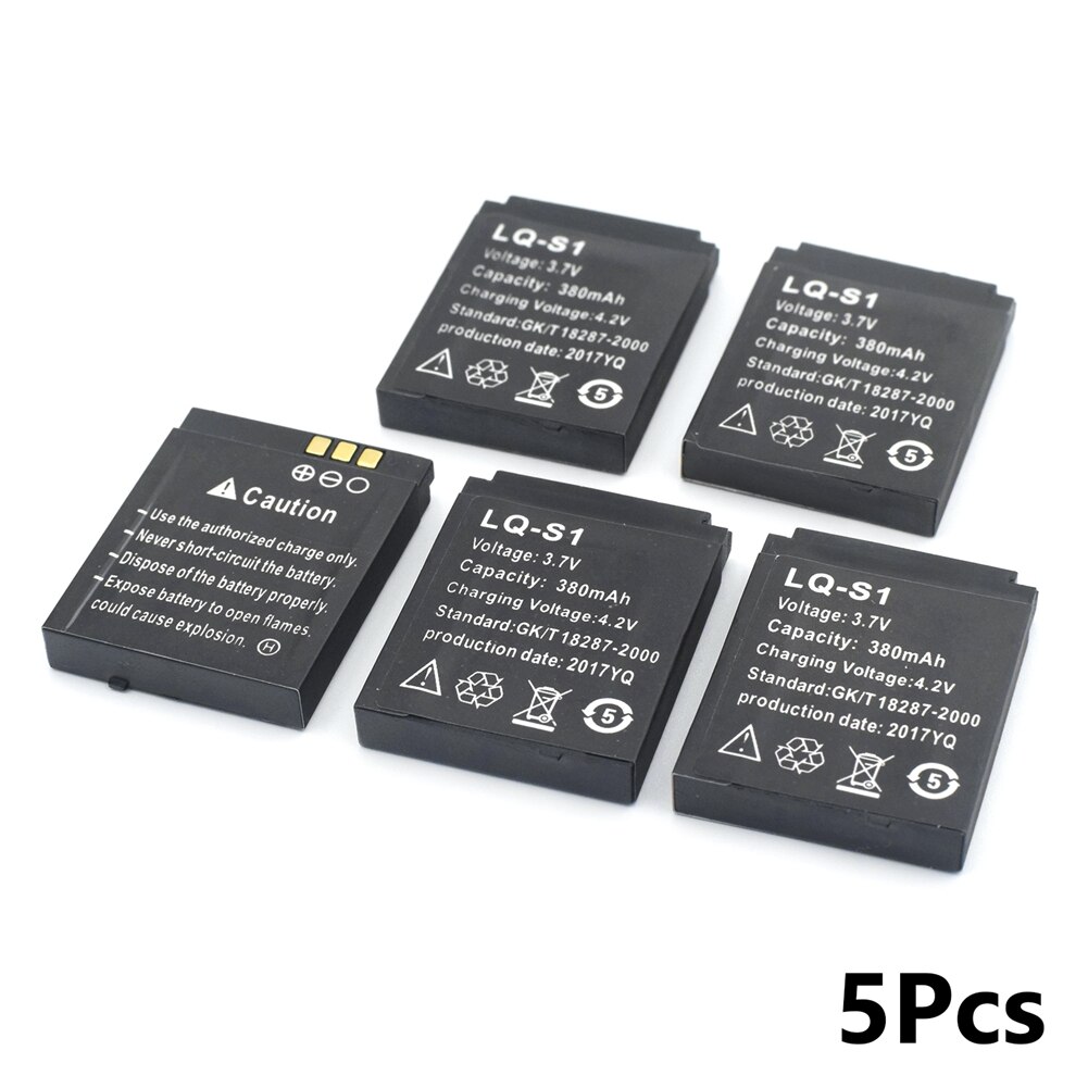 POSTHUMAN-batería recargable de polímero de litio para reloj inteligente, HLX-S1 GJD DJ-09 AB-S1 M9 FYM-M9 DZ09 QW09 W8 JJY-S1 3,7 V: 5pcs
