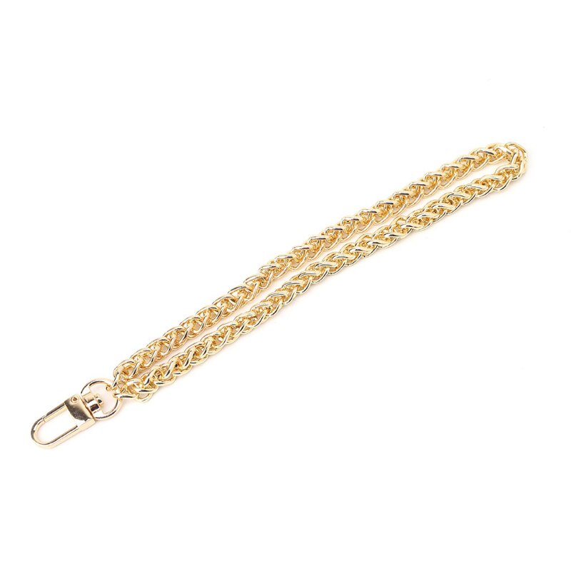 Kvinder taske kæde håndtag gør-det-selv udskiftning håndled clutch pung mønt taske rem metal kæde guld sort sølv tasker tilbehør: Guld
