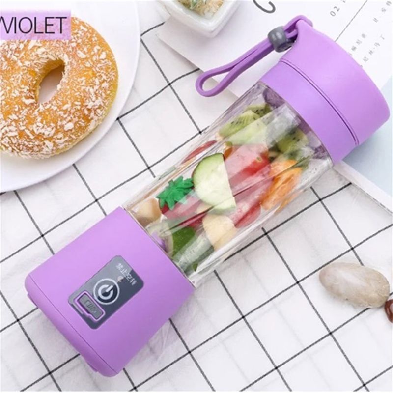 Batidora batidora portátil de 4/6 cuchillas para batidos de leche de zumos de frutas con recargable por USB