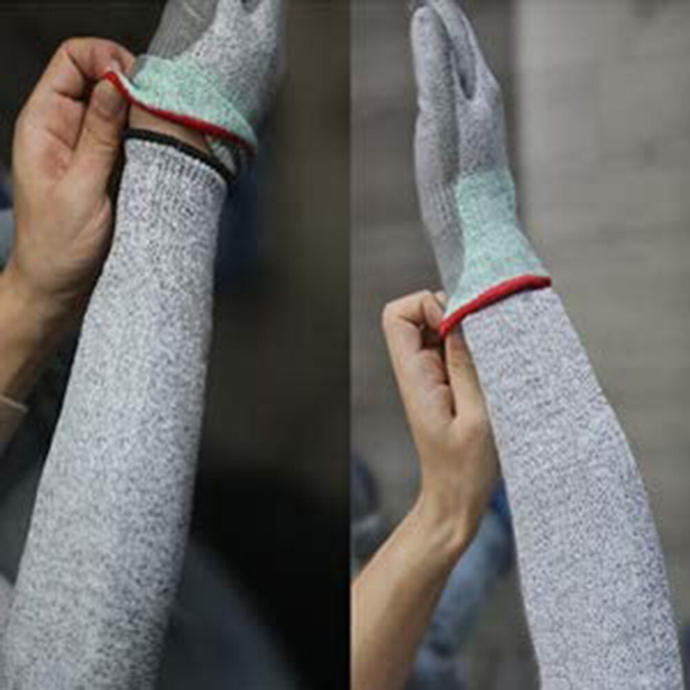 45CM Thumb opening 1Pc Level 5 HPPE Cut Resistant Anti-Puncture Work Protection Arm Sleeve Cover