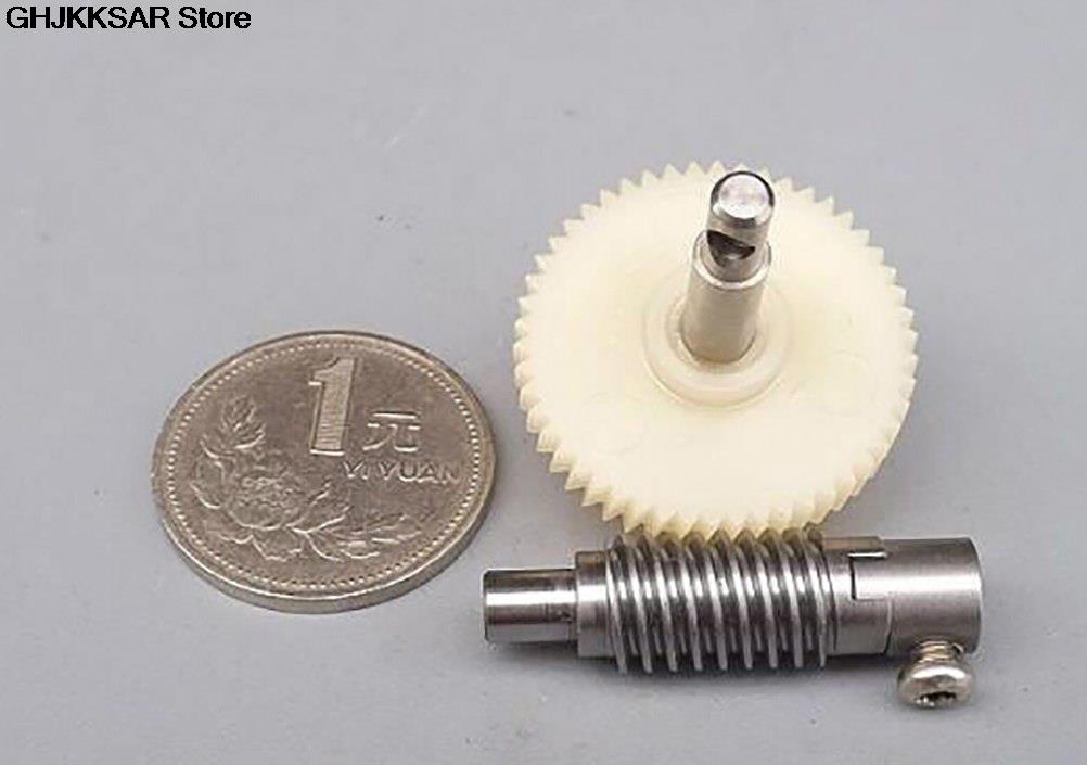 1Set Plastic Worm Reduction Gear Set Metalen Wiel Snelheidsreductiemiddel Gearset Voor Diy Accessoire Tool Onderdelen