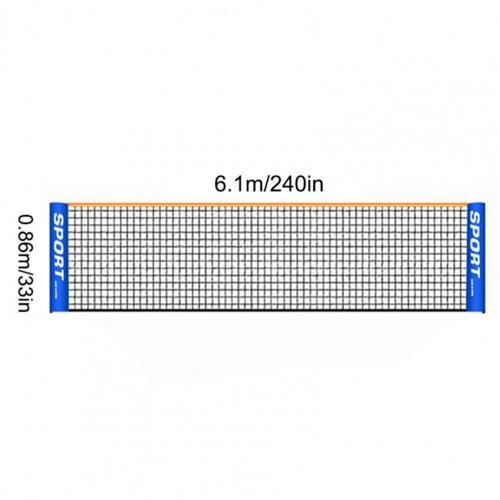 Lawn Tennis Net Accessory Badminton Net Daily Using Fadeless Practical Portable Tennis Soccer Tennis Net: 6 m