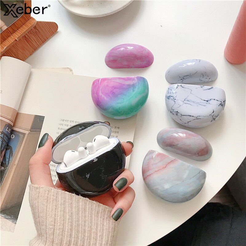 For Huawei Freebuds 3 Luxury Marble Wireless Bluetooth Earphone Shookproof Case For Huawei Freebuds 2 Pro Hard Charging Cover