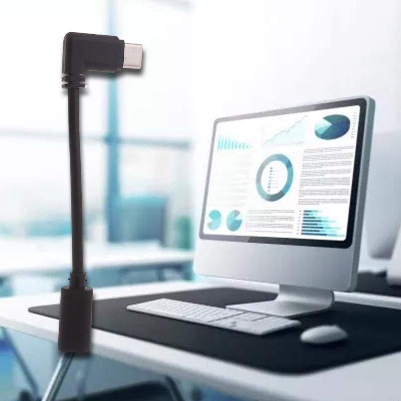 G7NE MICRO USB naar TYPE-C-kabel 90 graden Bend Converter Cord Support Data Transfer