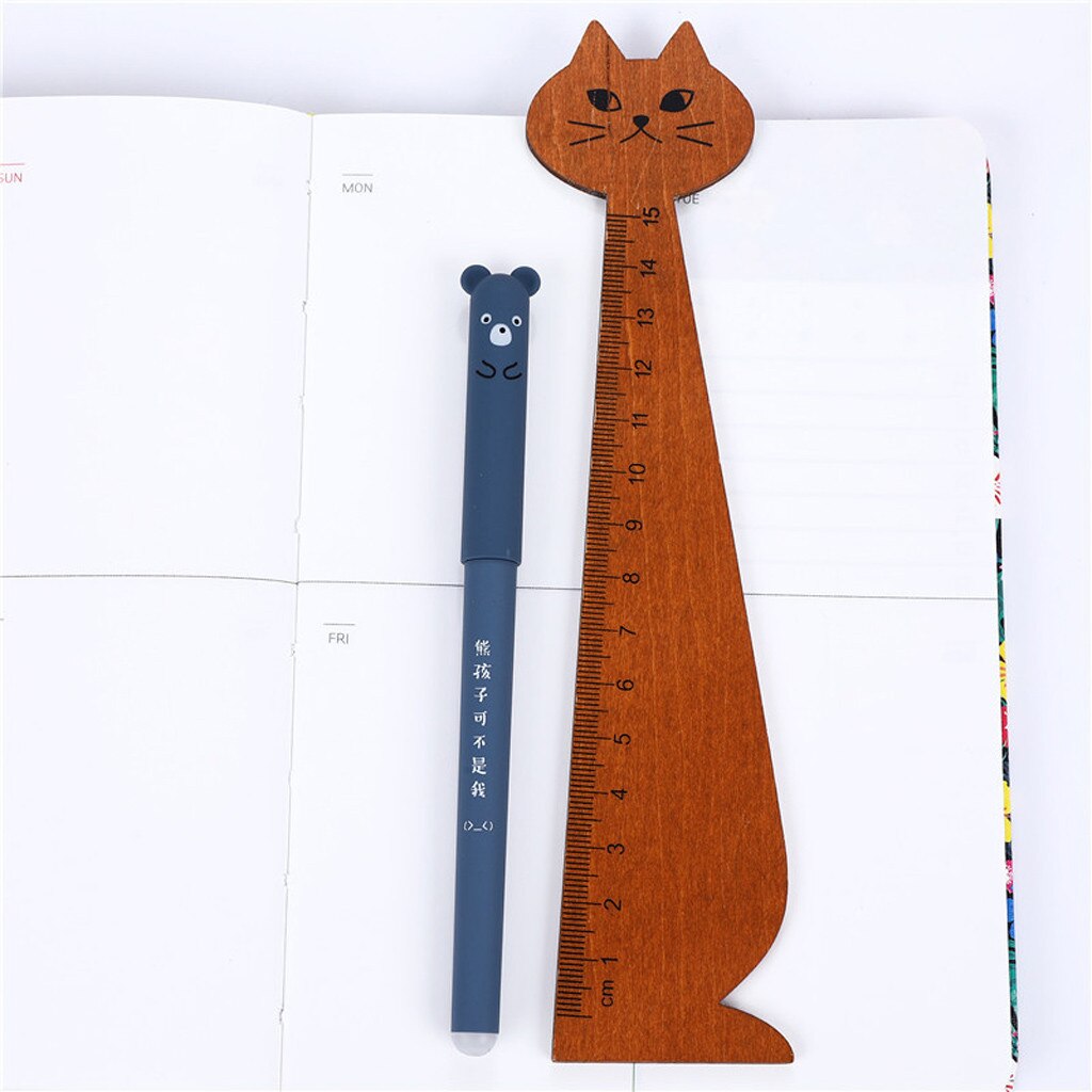4PCS Animals Erasable Pen Cute Kawaii Cartoon Erasable Gel Pen School Office Supplies 0.35mm Blue Ink Student Refill Rods