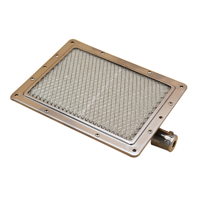 Rechteck BBQ Gas Ofen Heizung Brenner draussen drinnen Galvanisierte Blatt Grill Grillen Dampf Ofen Infrarot Grill Teile Ersetzen