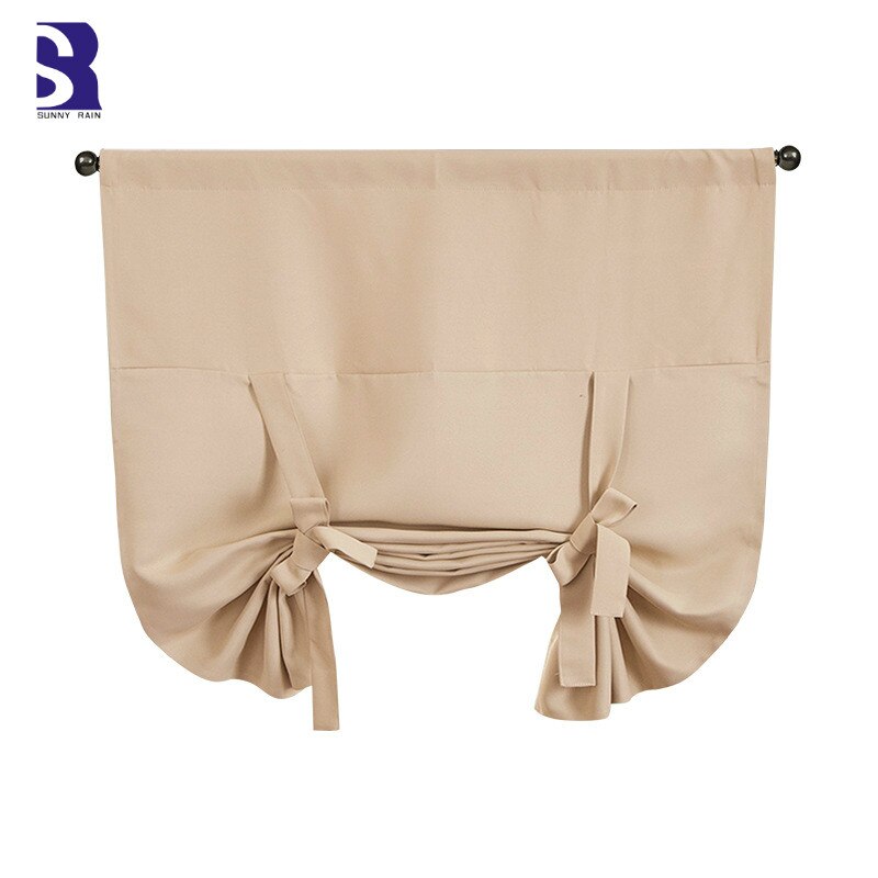Sunnyrain 1-piece blackout quarto cortina da cozinha cortinas de janela curta sala de estar haste bolso