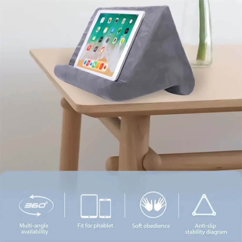 Soporte de almohada para tableta, soporte multifunción para teléfono y tableta, cojín para IPad, soporte para teléfono móvil y portátil, soporte para cama y tableta