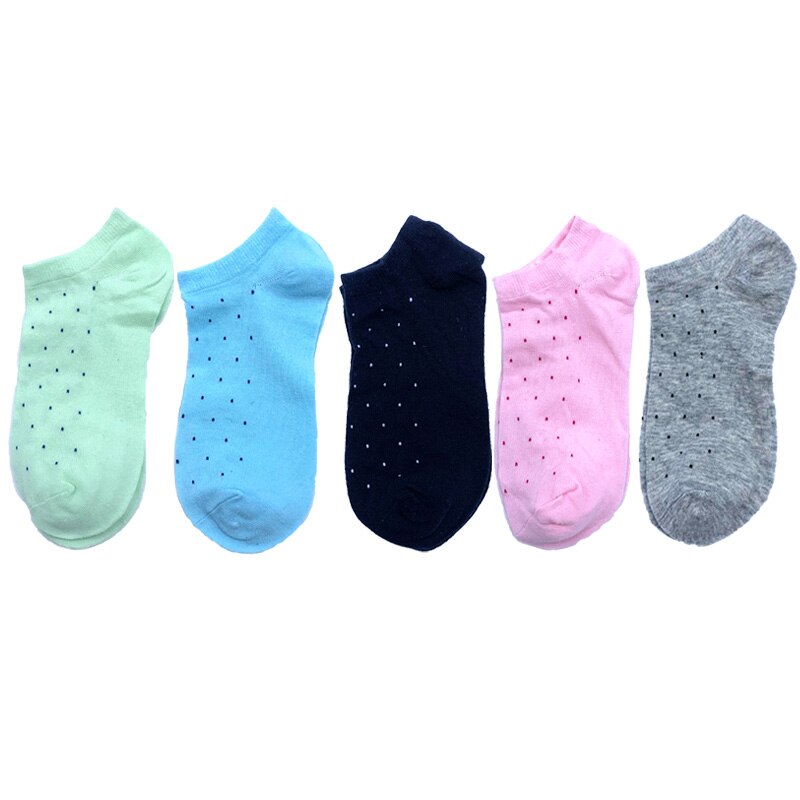 5 Piars/Pack Kawaii No Show Socks Women Cotton Ankle Cute Breathable Sweat-absorbent Comfortable Spring Summer Autumn: 13