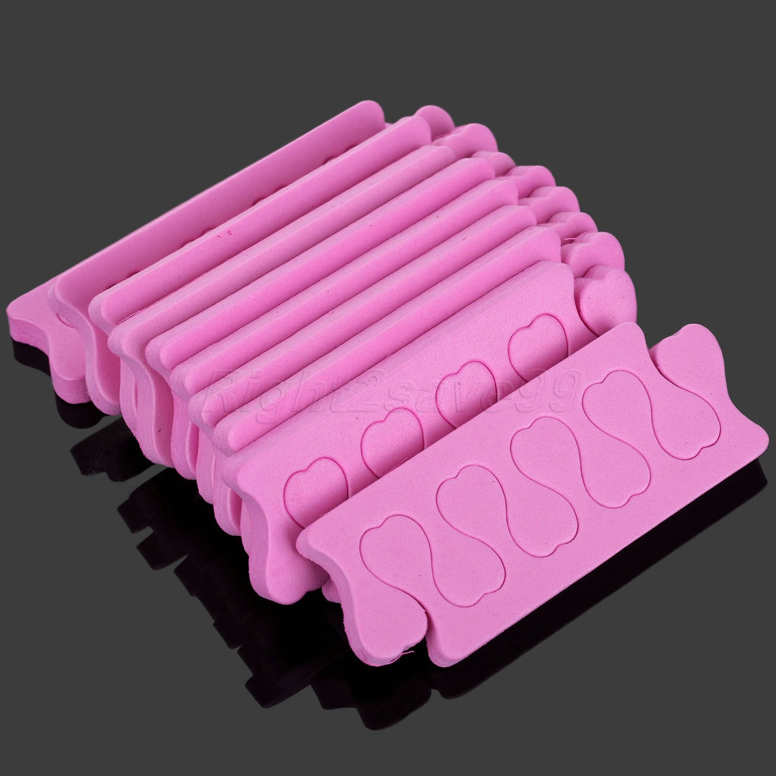 Separadores de dedos de espuma para manicura y pedicura, accesorios para manicura y pedicura, 100 piezas (50 pares)