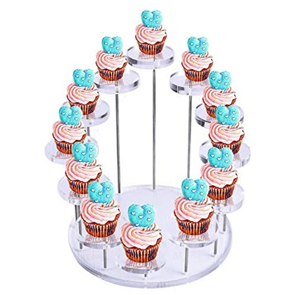 Cupcake Cake Stand Acryl Display Stand Taart Houde... Grandado