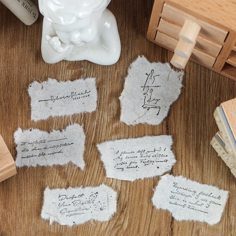 1 sarjaa kävelevä ja katoava sarja leima tee itse puiset kumileimasimet scrapbooking-paperitavaroihin scrapbooking standardileima