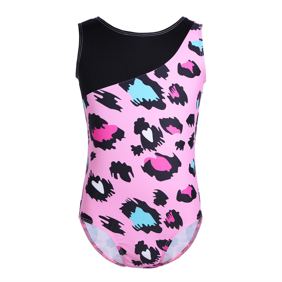 Vêtements pour enfants, justaucorps sans manches pour filles, combinaison de danse, gymnastique, entraînement sur scène,: Pink / XXL