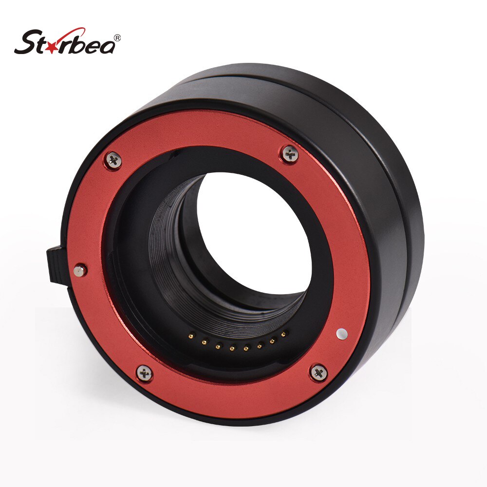 Juego de anillo adaptador de tubo de extensión Macro de enfoque automático 10mm + 16mm para Samsung NX, accesorio de fotografía para cámara: Rojo