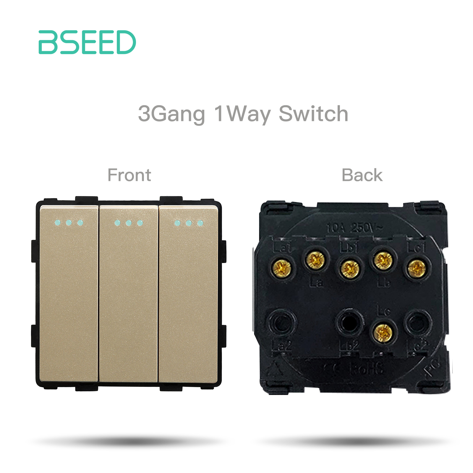 BSEED Goldene Zauberstab Licht Schalter Modul Teile Glas Rahmen USB Steckdosen Funktion DIY EU Katze5 TV Steckdosen ST TEL Steckdose Teile: Gelb