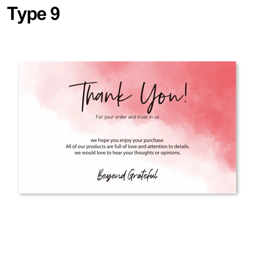30/120PCS Thank You For Your Order Cards Beyond Grateful Labels Insert Appreciate Card for Supporting Small Businesses: 30PCS Type  9