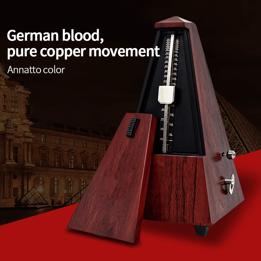 Antiguo Vintage metrónomo para guitarra en línea mecánica ritmo péndulo Mecanico Metronomo para guitarra, Piano instrumento Musical