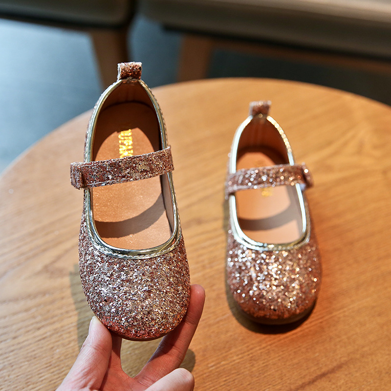 printemps automne filles chaussures enfants chaussures princesse doux en cuir souple chaussures enfants baskets filles baskets paillettes