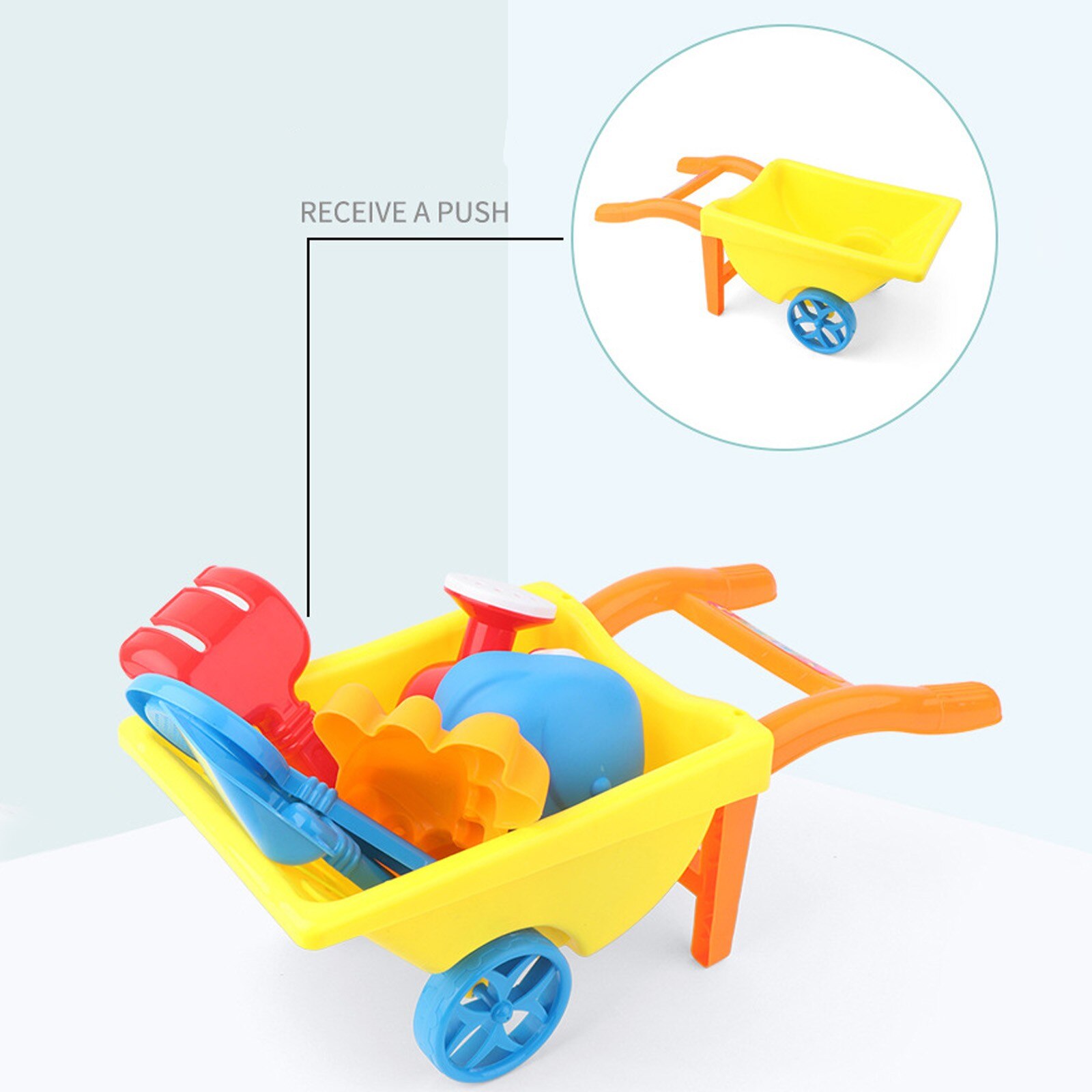 Juguete de playa para niños, juego de arena, arena, juguete de verano al aire libre, carrito, herramienta de pala, , juguetes para arena de playa, 6 uds.