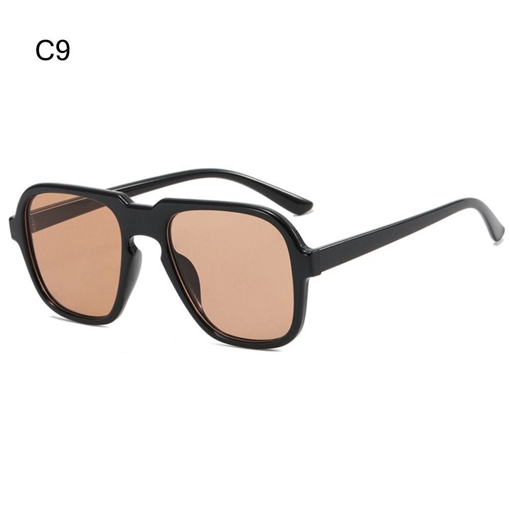 Gafas de sol Vintage para hombre y mujer, lentes de playa con gradiente de océano transparente, Retro, accesorio de verano