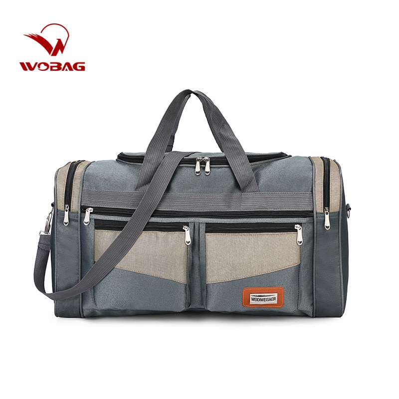 Mode Nylon Mannen Reistas Cubic Waterdichte Weekend Bag Multipocket Carry Bagage Tassen