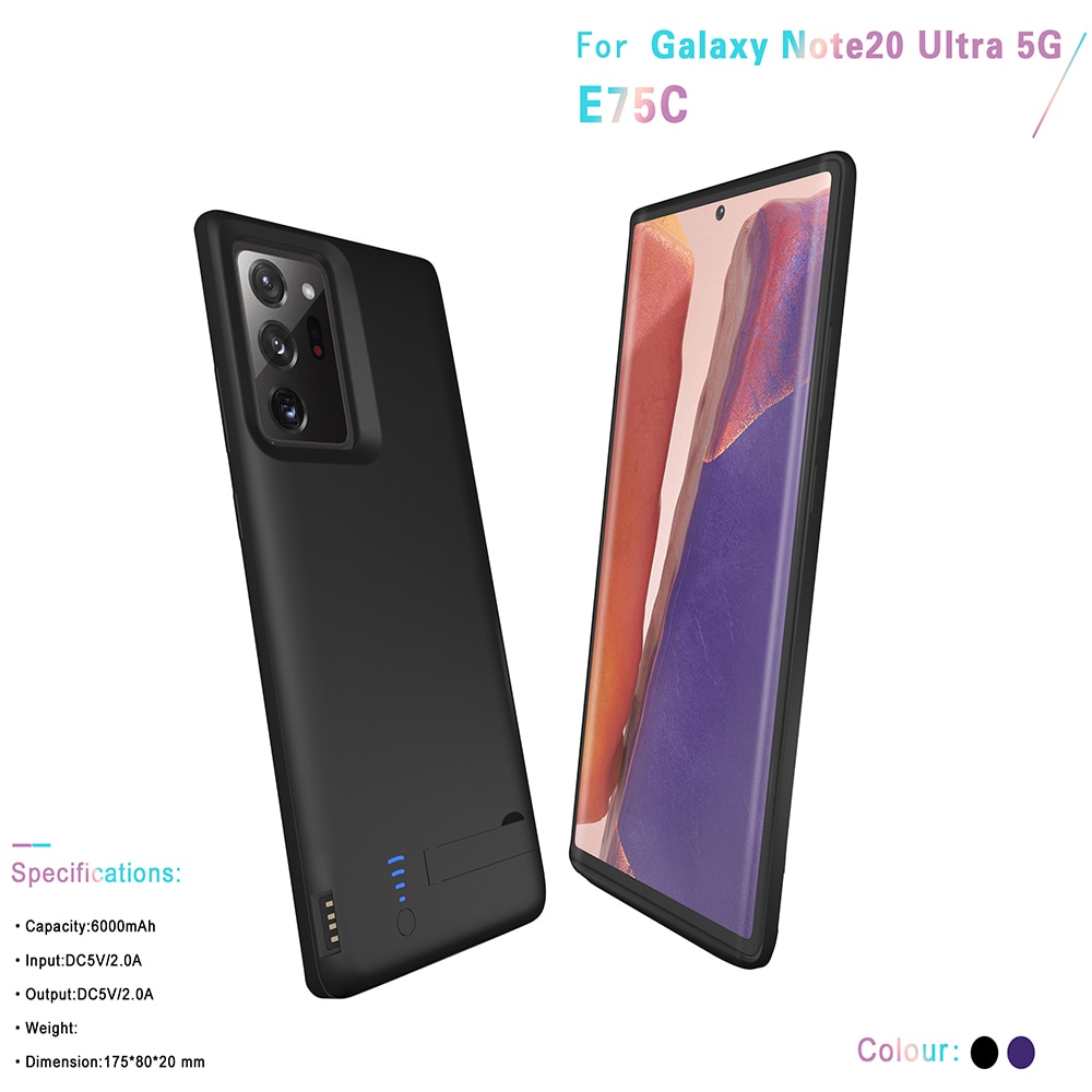 6000 Mah robić Samsung galaktyka Uwaga 20 ultra 5G etui na baterie etui na baterie moc Bank Uwaga 20 ultra etui na baterie