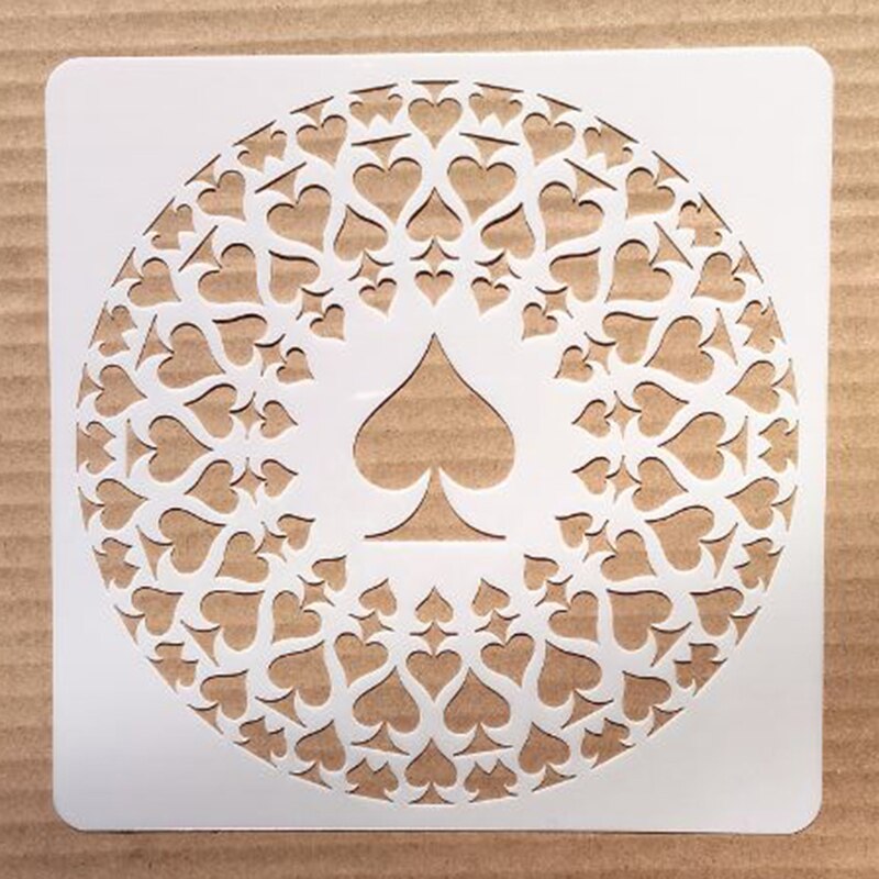Pochoir Mandala pour meubles, 30x30Cm, 1 pièce, peinture murale, décoration, superposition plastique, bricolage, coloration, gaufrage, scrapbooking: c11